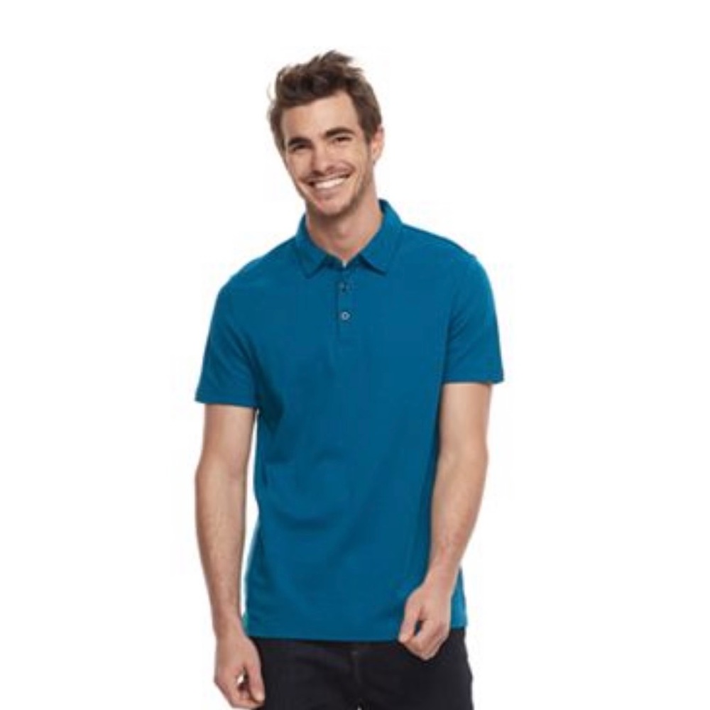 Men’s teal polo